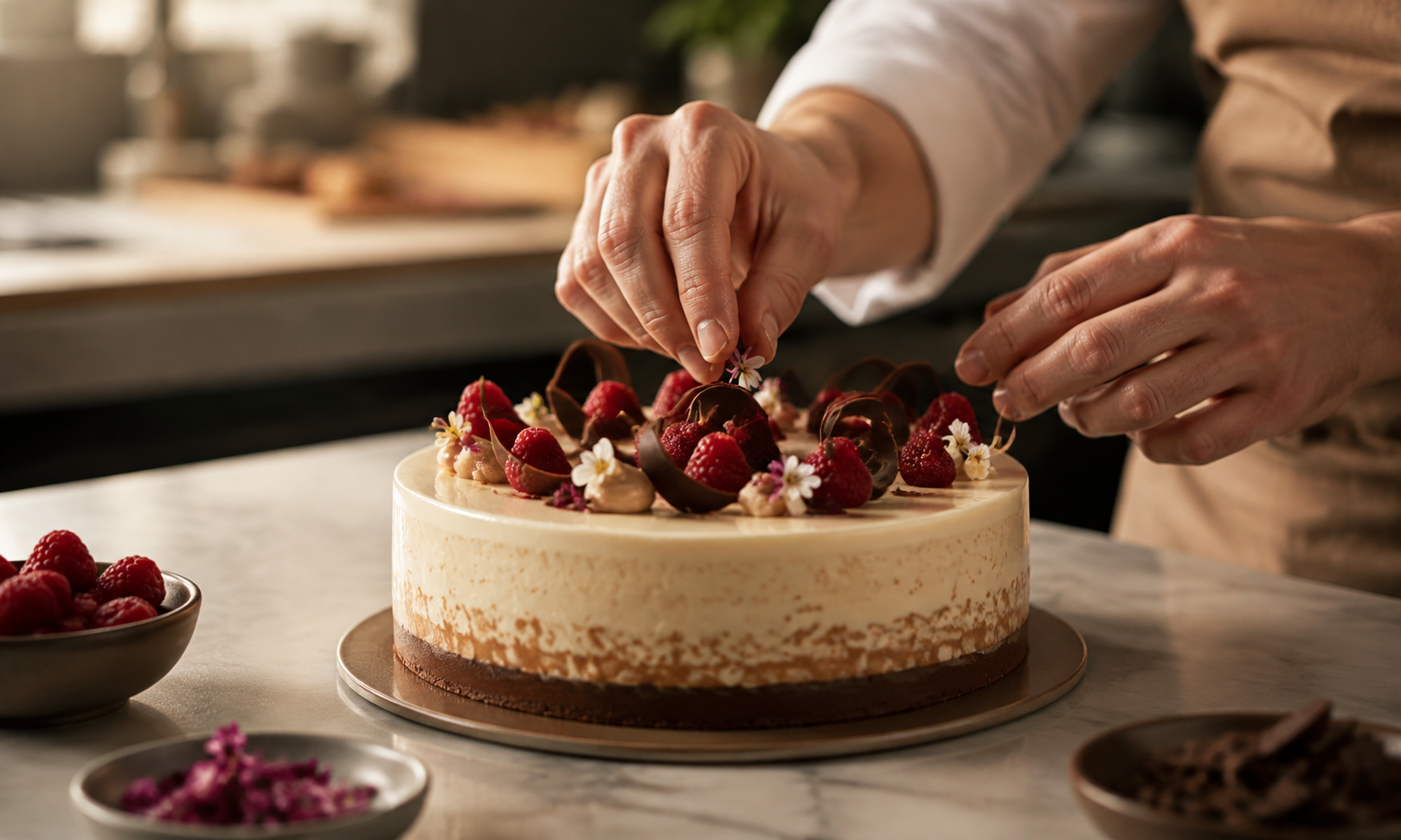 Mousse Bakery cake decorating process