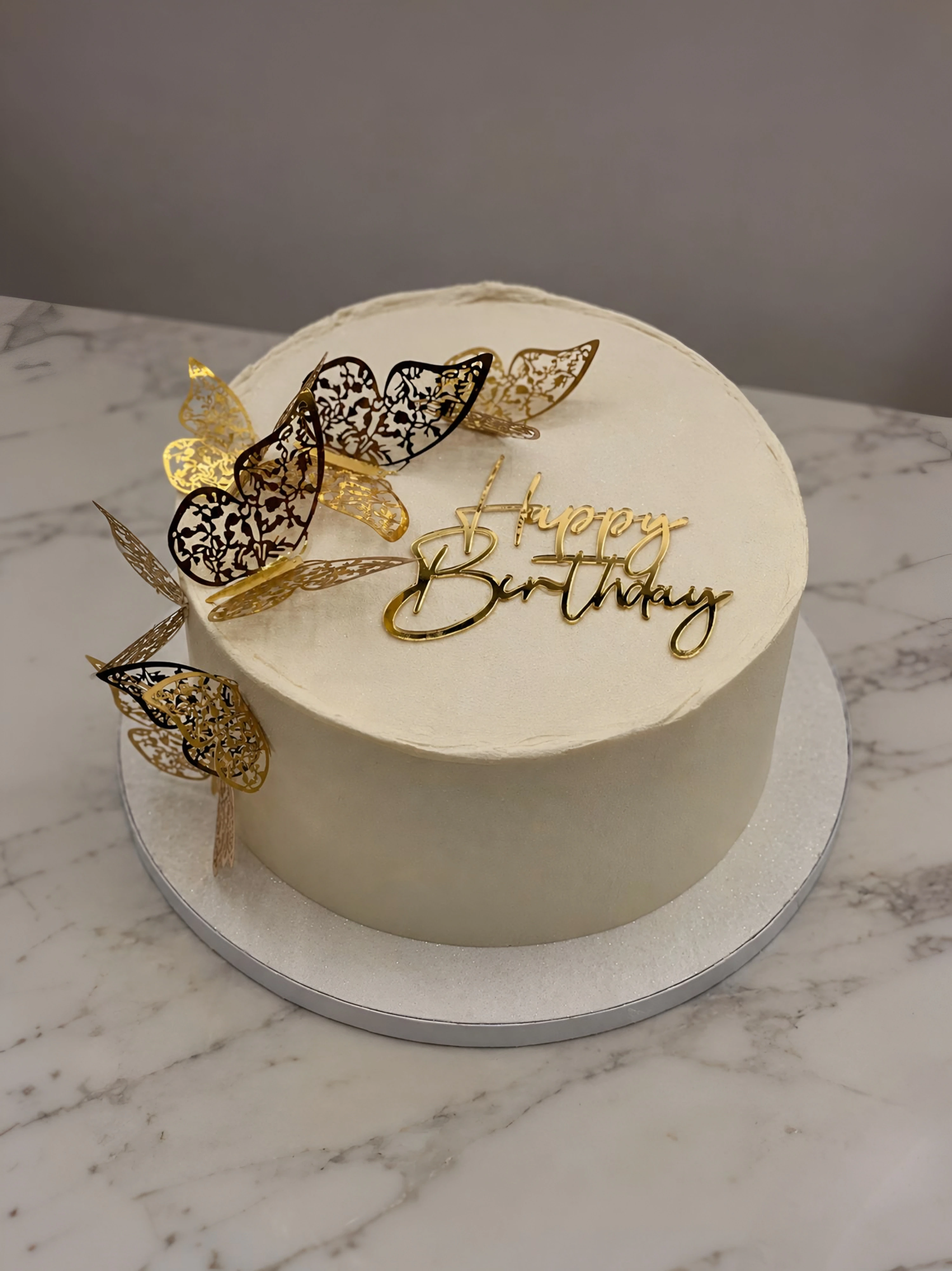 Golden Butterfly cake